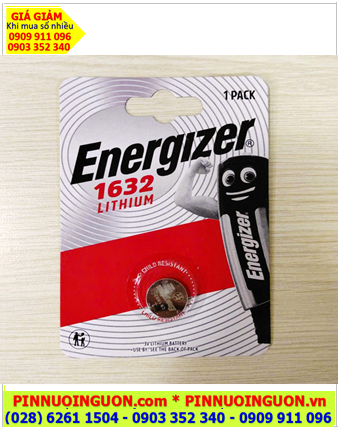 Pin Remote điều khiển Ôtô Pin 3v Lithium Energizer CR1632 E-CR1632 chính hãng (Vỉ 1viên)